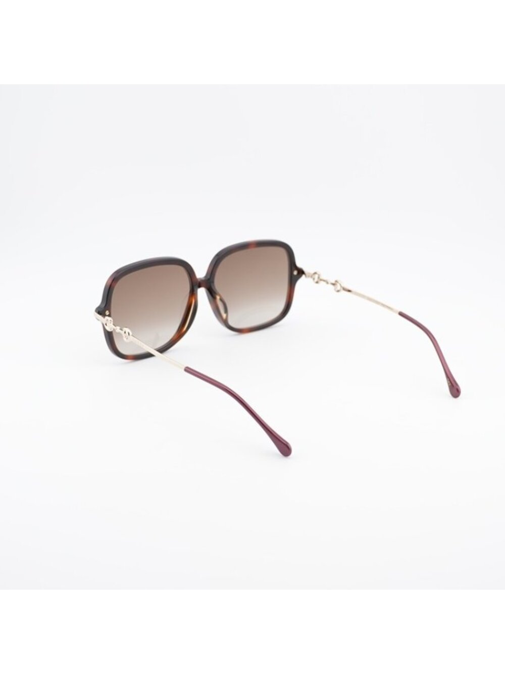 Gucci GG0884SA 002 Sunglasses Havana Square Frame, Brown Lenses - Picture 5 of 12